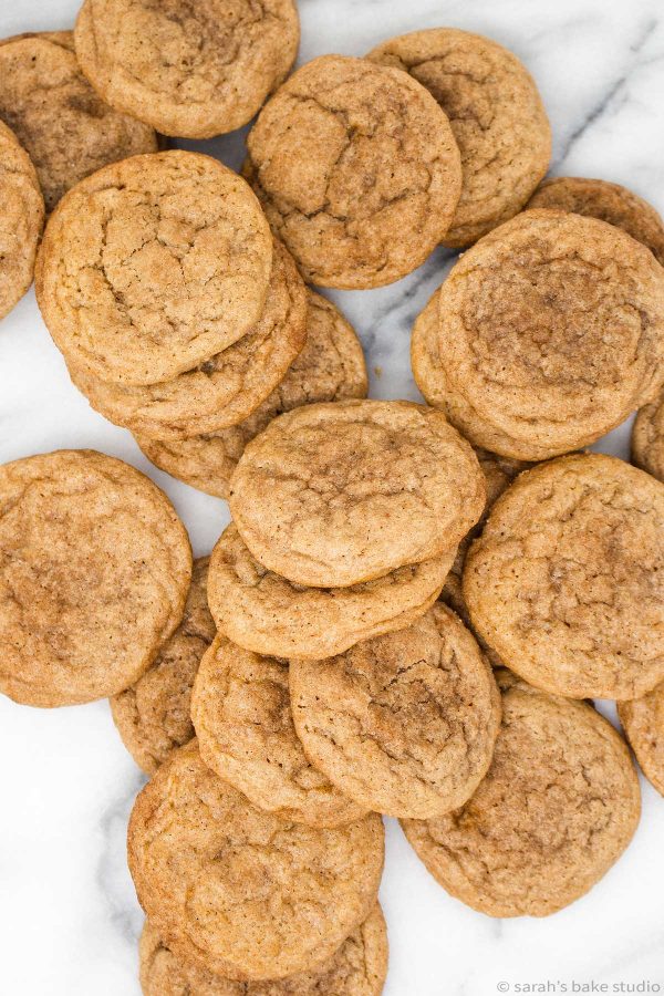 Snickerdoodles - delicious classic cookies, delightfully chewy and BURSTING with cinnamon and sugar!!