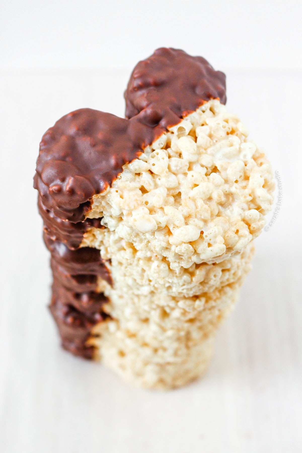 mickey mouse rice krispies treats stacked in a tower
