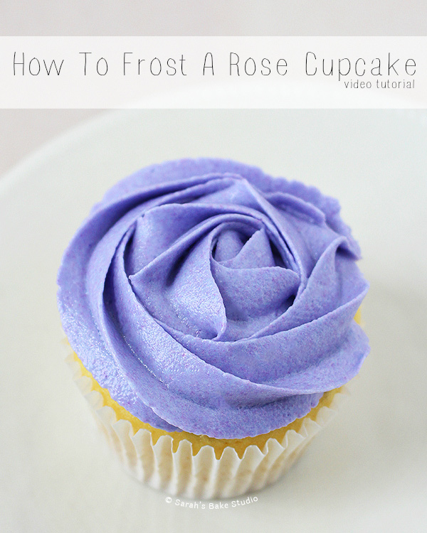 How To Frost A Rose Cupcake: A Video Tutorial