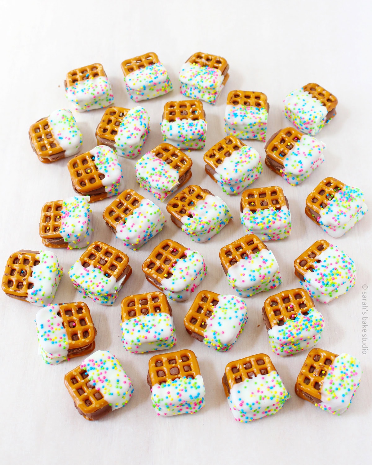 A flatlay of Milky Way Pretzel Bites.