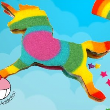 Rainbow Unicorn Pinata Cookies from My Cupcake Addiction