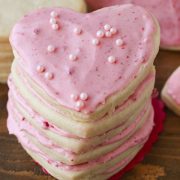 frosted strawberry sugar cookies