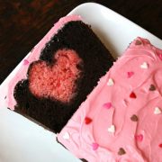 chocolate valentine surprise cake