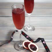 valentines champagne cocktail