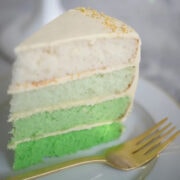 st. patrick's day ombre cake