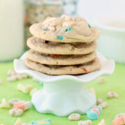 white chocolate lucky charms cookies
