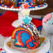 Red White and Blue Bundt Cake.
