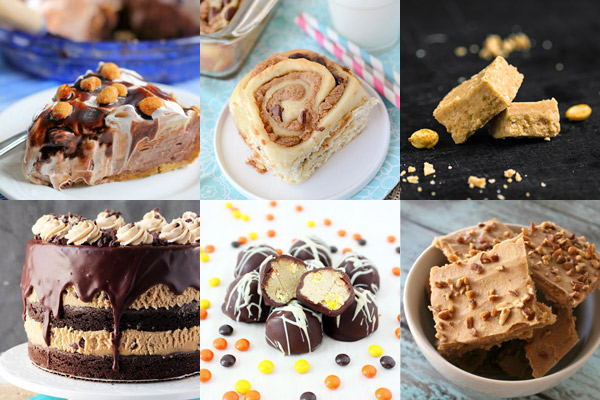 The Great Big List of Peanut Butter Desserts – 150+ peanut butter desserts from around the web that will have you drooling; the ultimate collection of all things peanut butter desserts!