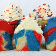 Patriotic Marble Cupcakes