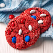 Red Velvet Cake Mix Cookies.