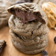 chocolate peanut butter truffle cookies