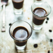 chocolate coffee dessert shots