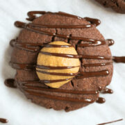 chocolate peanut butter buckeye cookies