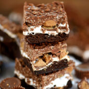 reeses marshmallow brownie bars