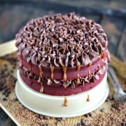 red velvet chocoloate coffee cake