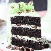 mint chocolate chip layer cake