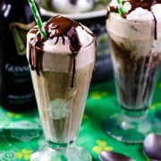 mint chocolate guinness float