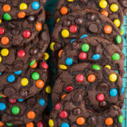 Chocolate M&M Cookies.