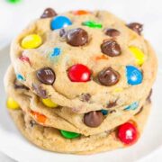 Best Soft and Chewy M&M's Cookies.