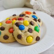 M&M's Chocolate Chip Pudding Cookies.
