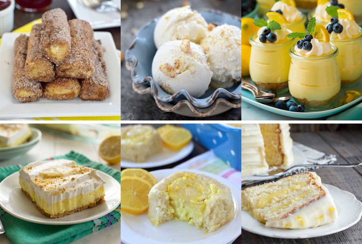 The Great Big List of Lemon Desserts • Sarahs Bake Studio