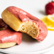 Baked Strawberry Lemon Doughnuts from Handle the Heat.