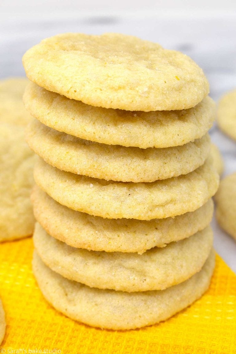 Chewy Lemon Sugar Cookies • Sarahs Bake Studio