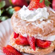 Donut Strawberry Shortcake from Tastes of Lizzy T.