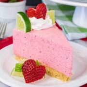 No Bake Strawberry Cheesecake from Inside BruCrew Life.