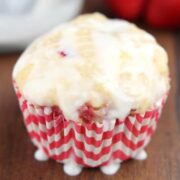Strawberries and Cream Lemon Cupcakes from Amy's Healthy Baking.