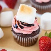 Strawberry S'mores Cupcakes from Your Cup of Cake.