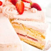 Strawberry Cake from Plated Cravings.