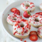 Strawberry Cheesecake Donuts from The First Year.