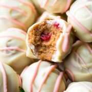 Strawberry Cheesecake Truffles from Sally's Baking Addiction.