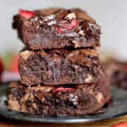 Strawberry Chocolate Chunk Brownies from The Baking ChocolaTess.