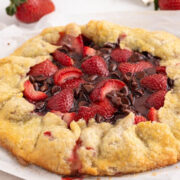 Strawberry Chocolate Galette from Tastes of Lizzy T.