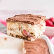 Strawberry Eclair Cake from Shugary Sweets.