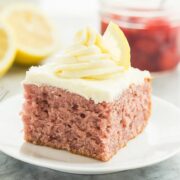 Strawberry Lemonade Cake from The Recipe Rebel.