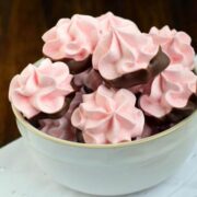 Strawberry Meringues from Shugary Sweets.