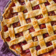 Strawberry Rhubarb Pie from Sally's Baking.