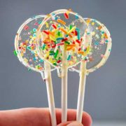 sprinkle lollipops