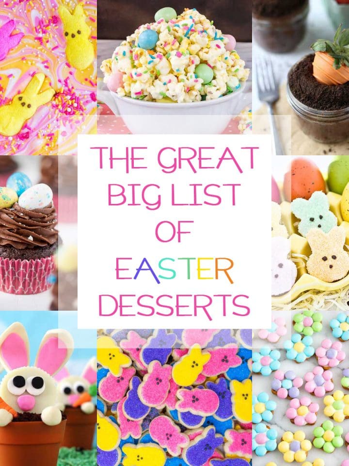 a sweet collection of Easter desserts