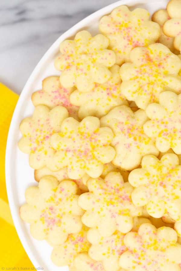 Lemon Spritz Cookies • Sarahs Bake Studio