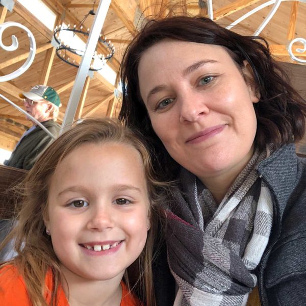 Life Is Sweet October 2019 - Sarah and her niece at Basses' Pumpkin Farm.