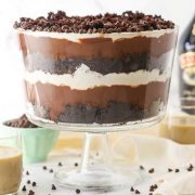 boozy baileys chocolate trifle