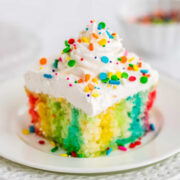 rainbow jello poke cake