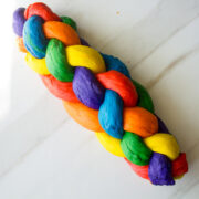 rainbow challah bread