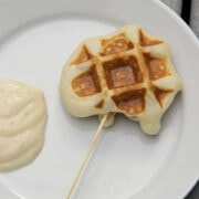 chicken stuffed waffle pops