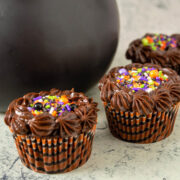 Chocolate Cauldron Cupcakes