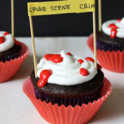 Crime Scene Cupcakes.